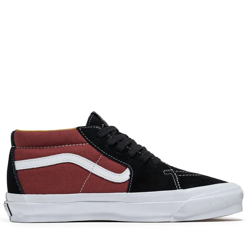 Vans Sk8-Mid Reissue 83 LX - Black/Russet Maroon