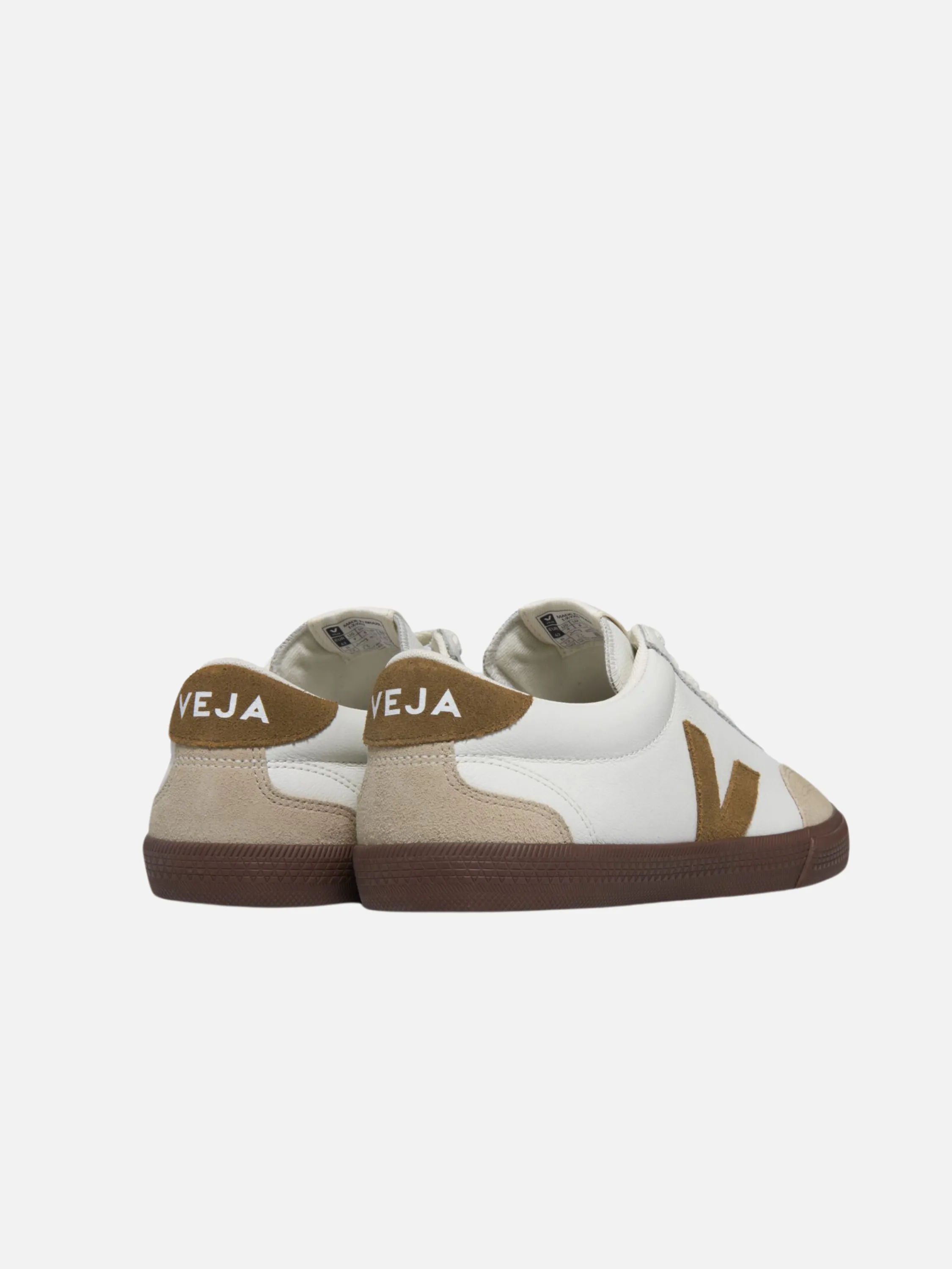 VEJA Volley Leather Sneaker - White Tent Bark