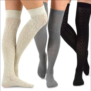 Women's Acrylic Over The Knee High Assorted 3-Pack
