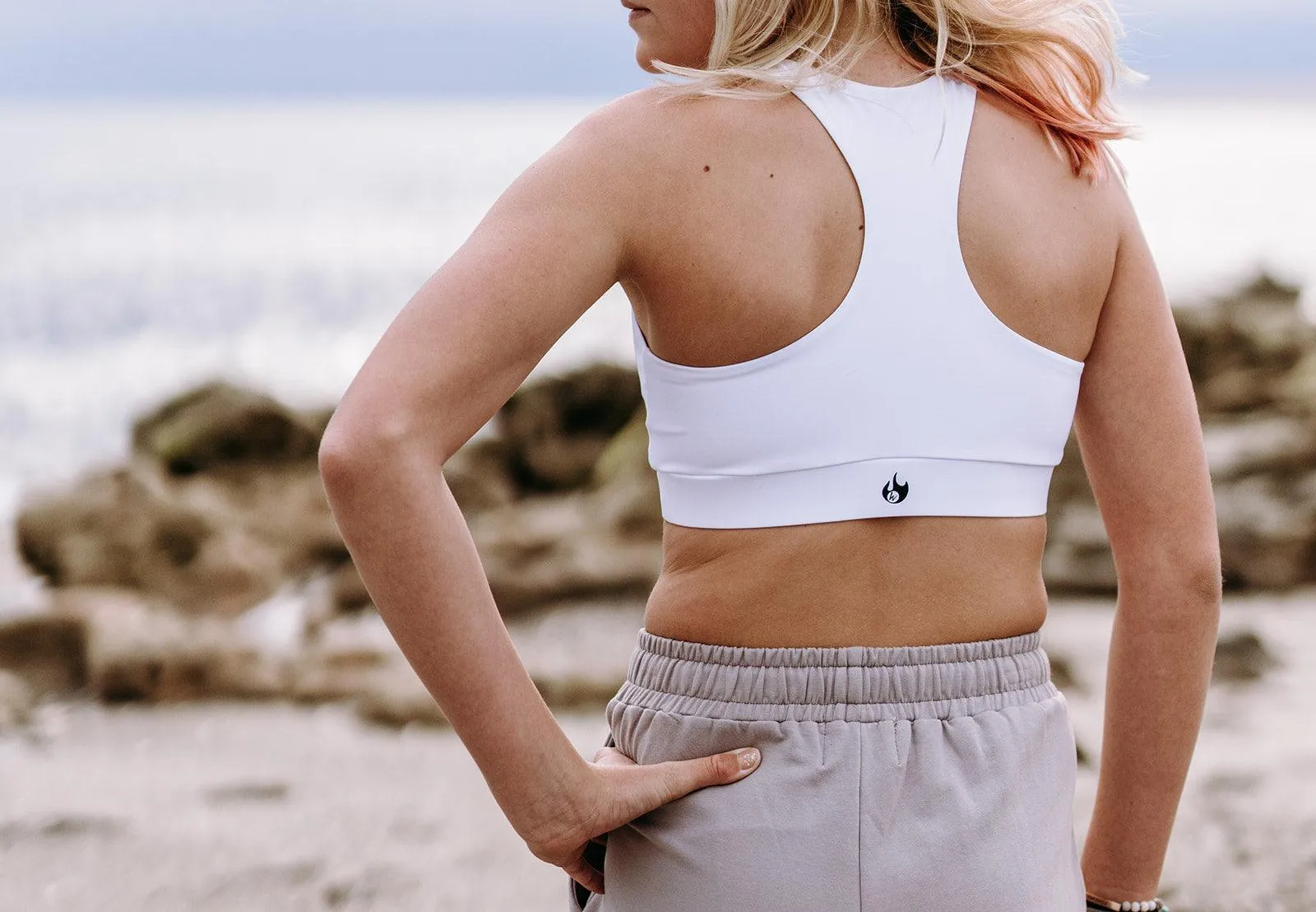 Youth White Strung Bra Top